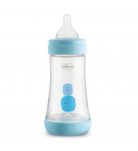 Бутылочка Chicco Perfect 5 голубая с соской 2 мес, 240 мл
