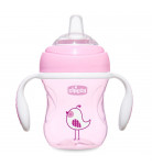 Поильник непроливайка Chicco Transition Cup розовый 200 мл