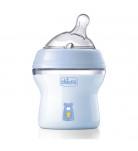 Пластиковая бутылочка Chicco Natural Feeling Color с наклонной силиконовой соской 0 м+, 150 мл