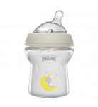 Стеклянная бутылочка для кормления Chicco Natural Feeling New Bunny 150 мл
