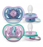Пустышки Philips Avent Ultra Air Girl SCF085/61 6-18 мес 2 шт