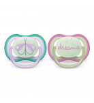 Пустышка Philips Avent Ultra air 0-6 мес 2 шт