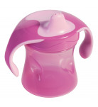 Чашка учебная с ручками Baby-Nova Ordinary Pink 220 мл