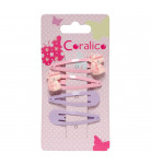 Набор заколок для волос Coralico Baby Unicorn Pink Lilac 4 шт