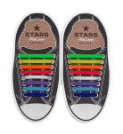 Набор шнурков силиконовых AntiLaces Sport Multicolor 16 шт