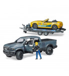 Набор Bruder Джип Dodge RAM 2500 с прицепом и родстером 1:16