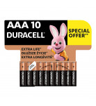 Батарейки щелочные Duracell Basic AAА 1.5V LR03/MN2400 10 шт
