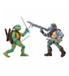 Набор фигурок TMNT Леонардо против Рокстеди 