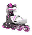 Роликовые коньки Neon Combo Skates Lovely Pink Inline & Quad 2 в 1, р. 34-37