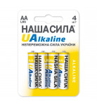 Батарейки щелочные Наша Сила LR6 UAlkaline 4 шт