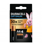 Щелочные батарейки Duracell Optimum AA 4 шт