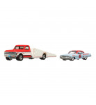 Коллекционная модель машинки HotWheels 61 Impala и транспортер72 Chevy Ramp Truck 
