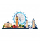 Трехмерный пазл-конструктор CubicFun City Line London с подсветкой 186 эл