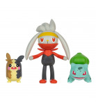 Набор фигурок Pokemon W18 Morpeko, Raboot and Bulbazaur