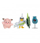 Набор фигурок Pokemon W18 Beldum, Clefairy and Sirfetchd