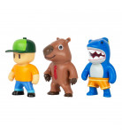 Набор коллекционных фигурок Stumble Guys Мегалодон, Мистер Стамбл, Капибара
