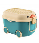 Большой органайзер на колесах Poppet Утенок Blue