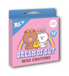 Набор восковых карандашей Yes Line Friends Dream of B&F 12 шт