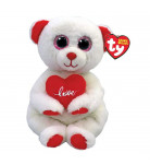 Мягкая игрушка TY Squish-A-Boos White Bear Desi 40 см