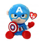 Мягкая игрушка TY Inc Marvel Капитан Америка 15 см