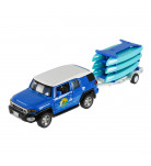 Машина с прицепом инерционная Автопром Toyota FJ Cruiser 1:43