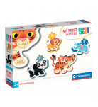 Пазл 4 в 1 Clementoni My First Puzzles Wild Animals 2, 3, 4, 5 эл