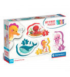 Пазл 4 в 1 Clementoni My First Puzzles Sea Life 2, 3, 4, 5 эл