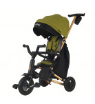 Велосипед складной трехколесный Qplay Nova + Rubber Military Green-Gold