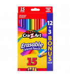 Набор цветных карандашей Cra-Z-Art 10459CRA с резинкой 15 шт