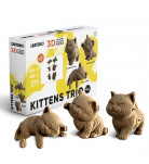 Картонный конструктор Cartonic 3D Puzzle Kittens Trio