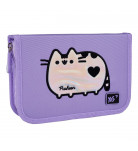 Пенал твердый одинарный с двумя клапанами Yes Pusheen Shiny