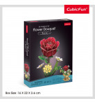 Конструктор-головоломка Cubic Fun 3D Puzzle Букет цветов Роза 120 эл