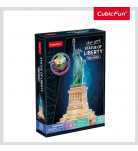 Конструктор-головоломка Cubic Fun 3D Puzzle Night edition Статуя Свободы 79 эл