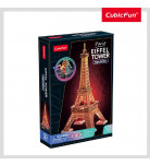 Конструктор-головоломка Cubic Fun 3D Puzzle Night edition Эйфелева башня 51 эл