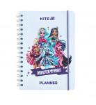 Ежедневник на спирали Kite Monster High 138 с