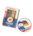 Набор акриловых маркеров на водной основе Brushme 48 шт