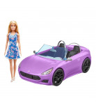 Набор Barbie Сиреневый кабриолет мечты с куклой