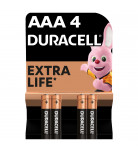 Батарейки щелочные Duracell Basic AAA 1.5V LR03/MN2400 4 шт