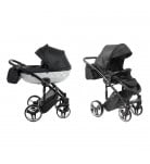 Универсальная коляска 2 в 1 Junama Mirror Satin 01 Black/Grey 