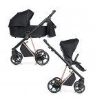 Универсальная коляска 2 в 1 Roan Ivi Eco Black Rose Gold