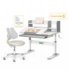 Комплект парта Ergokids TH-330 Grey + кресло Evo-kids Mio Lite G (арт.TH-330 W/G + Y-208 G)