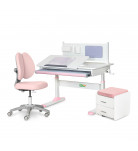 Комплект мебели ErgoKids Парта Тумба Кресло TH-325 Pink L