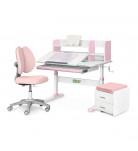 Комплект мебели ErgoKids Парта Тумба Кресло TH-330 Pink L
