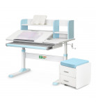 Комплект мебели ErgoKids Парта Тумба TH-330 Blue S