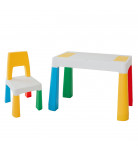 Многофункциональный столик и стул Poppet Yellow 5 в 1