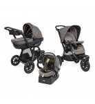 Универсальная коляска 3 в 1 Chicco Trio Activ3 Brown