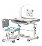 Комплект Mealux Evo-kids Парта Стул Лампа BD-04 G XL Teddy