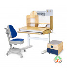 Комплект Mealux L Timberdesk S Парта Тумба Кресло 110 DBG-BL