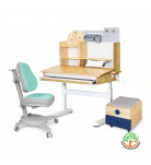Комплект Mealux L Timberdesk S Парта Тумба Кресло 110 TG-BL