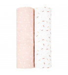 Муслиновые пеленки Kikka boo Confetti Pink 2 шт 80x80 см 